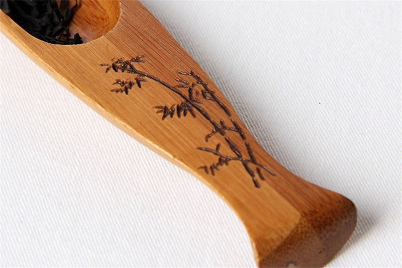 Bamboo Tea Spoon Tea Shovel Measure And Divide Tea Spoon Enjoy Tea Lotus